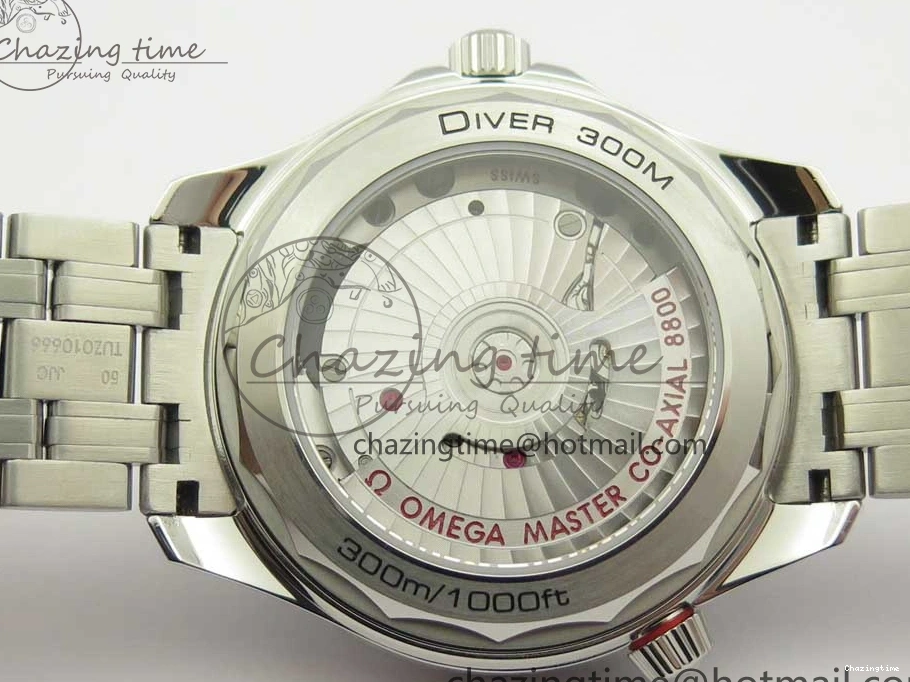 0424 ZeroBulk 2018 Seamaster Diver 300M OMF Best Edition Blue Ceramic Blue Dial on SS Bracelet A8800 (Black Balance Wheel) 7957